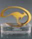 Picture of Custom Crystal Award with Metal Logo