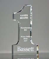 Picture of Number 1 Crystal Award